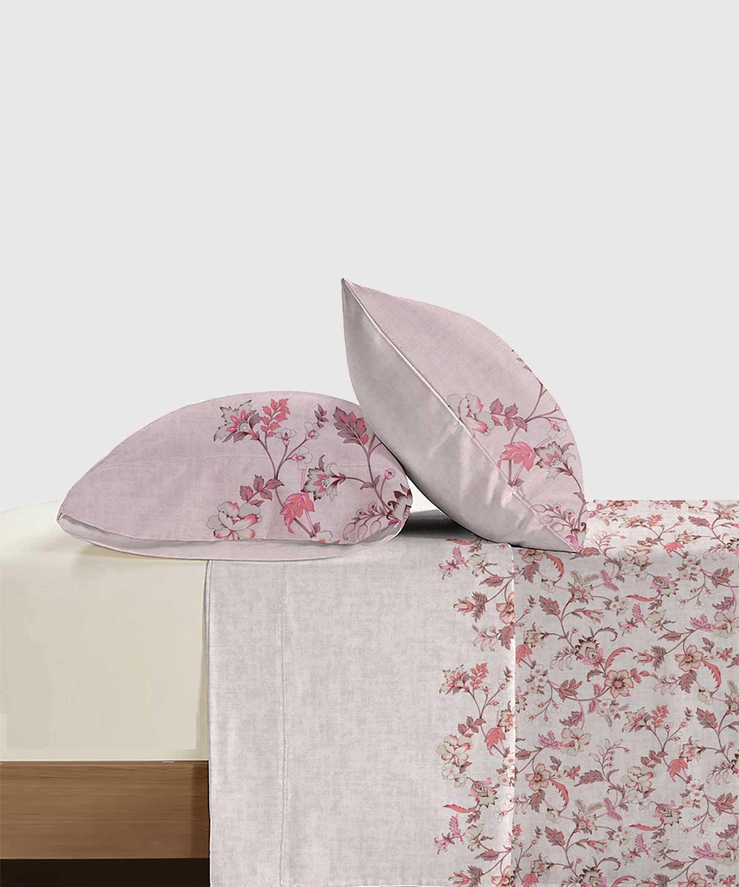 Soft Comfort King Bedsheet Set, Oriental| 210 TC Cotton|2 Pillow Covers