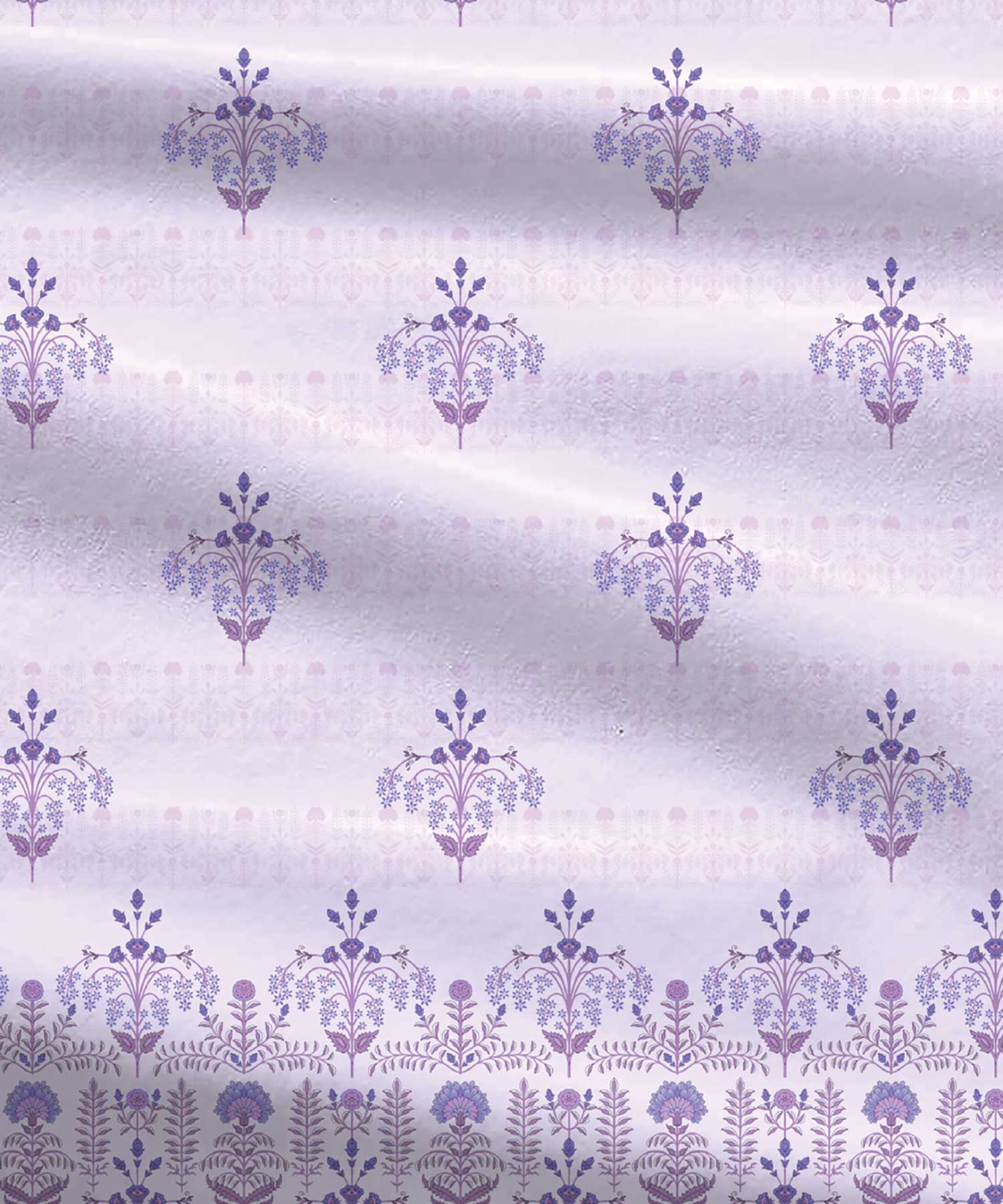 Soft Comfort King Bedsheet Set, Lilac Affair| 210 TC Cotton|2 Pillow Covers