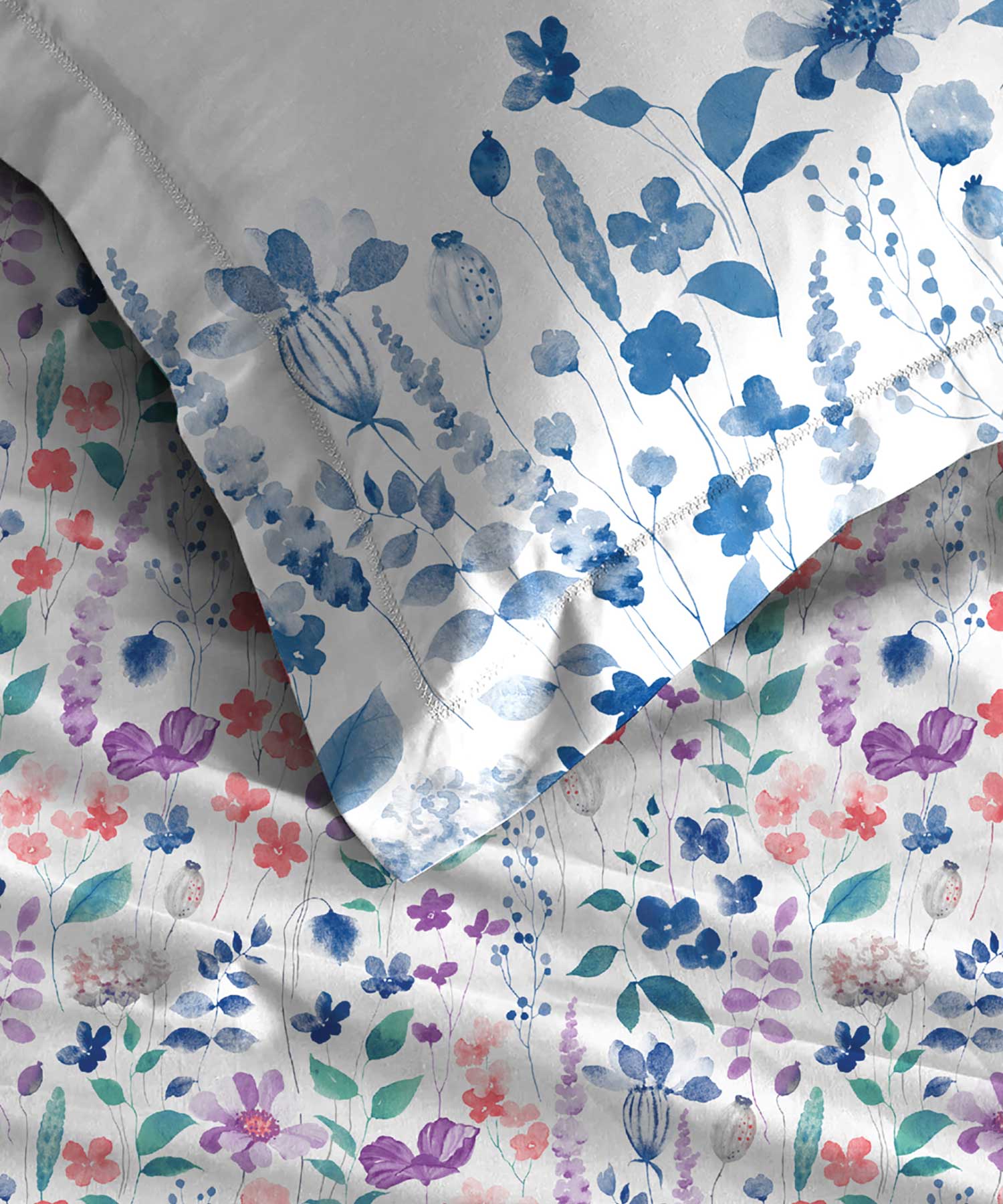 Soft Comfort King Bedsheet Set, Sussana| 210 TC Cotton|2 Pillow Covers