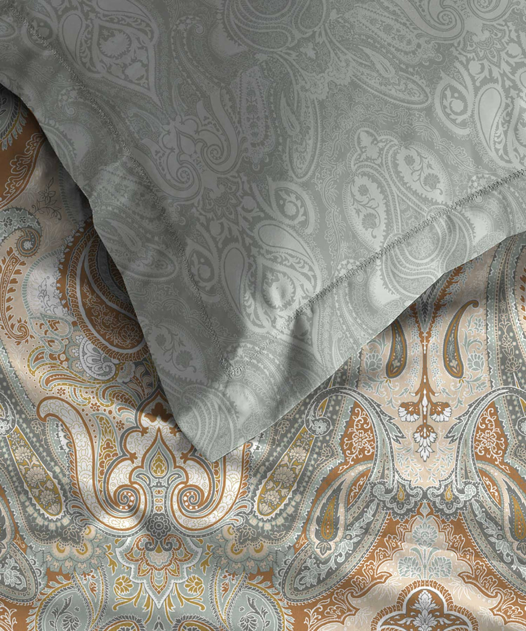Soft Comfort King Fitted Bedsheet Set, Diana|210 TC Cotton|2 Pillow Covers
