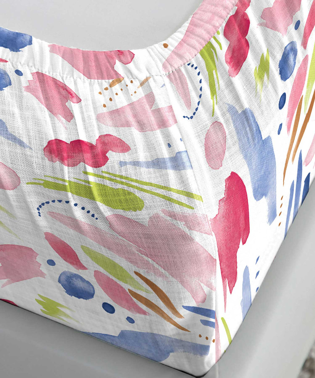 Soft Comfort King Fitted Bedsheet Set, Sweet Temptation|210 TC Cotton|2 Pillow Covers