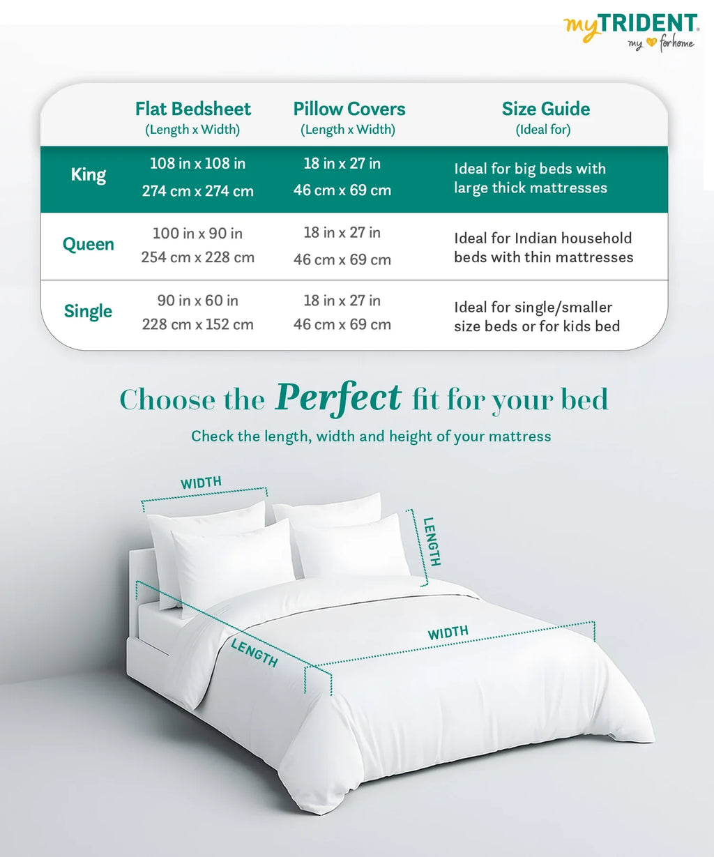 Nectarsoft King Solid Bedsheet Set, Light Grey| 600 TC Cotton| 4 Pillow Covers