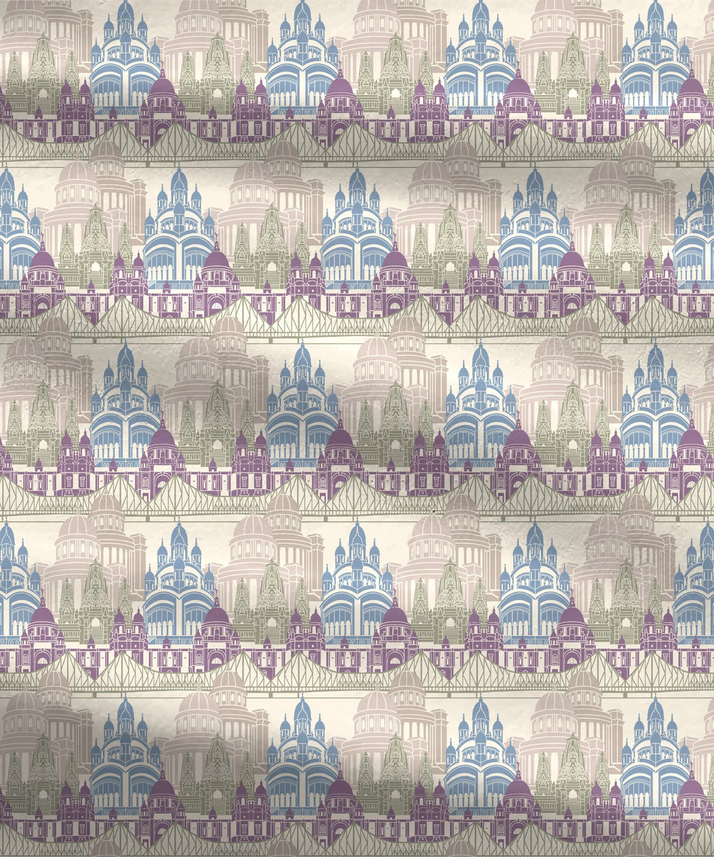 Atulaya Bharat King Bedsheet Set, Amar Shohar|144 TC Cotton|2 Pillow Covers