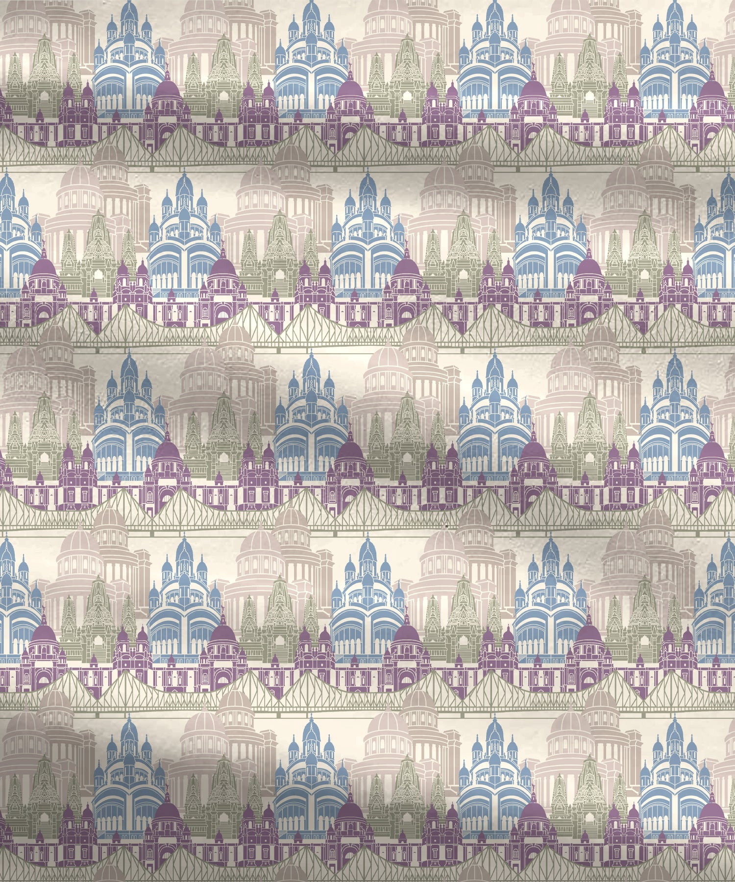 Atulaya Bharat King Bedsheet Set, Amar Shohar|144 TC Cotton|2 Pillow Covers