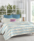Atulaya Bharat King Bedsheet Set, Muskuraiye Aap Lucknow|144 TC Cotton|2 Pillow Covers