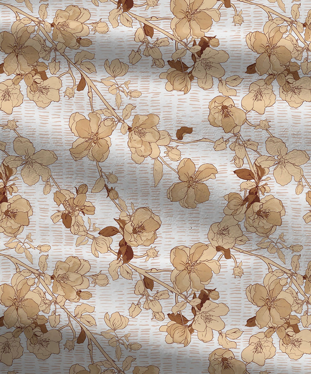 Celebration Queen Bedsheet Set, Shabnam Brown|144 TC Cotton|2 Pillow Covers