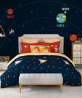Juniors Double Bedsheet, Lightyear| 144TC Cotton|2 Pillow Covers & 2 Cushion Covers