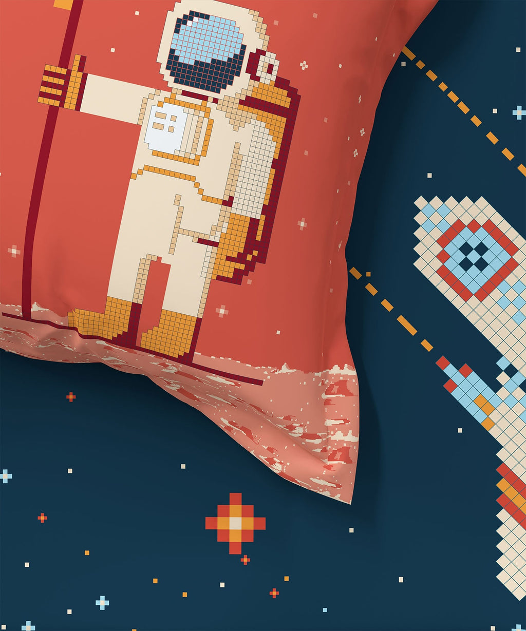 Juniors Single Bedsheet Set, Lightyear|144 TC Cotton|1 Pillow Cover