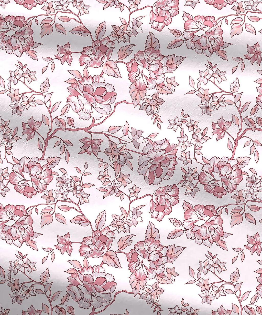 Urban Comfort Queen Bedsheet Set, Juliet Pink |144 TC Cotton| 2 Pillow Covers