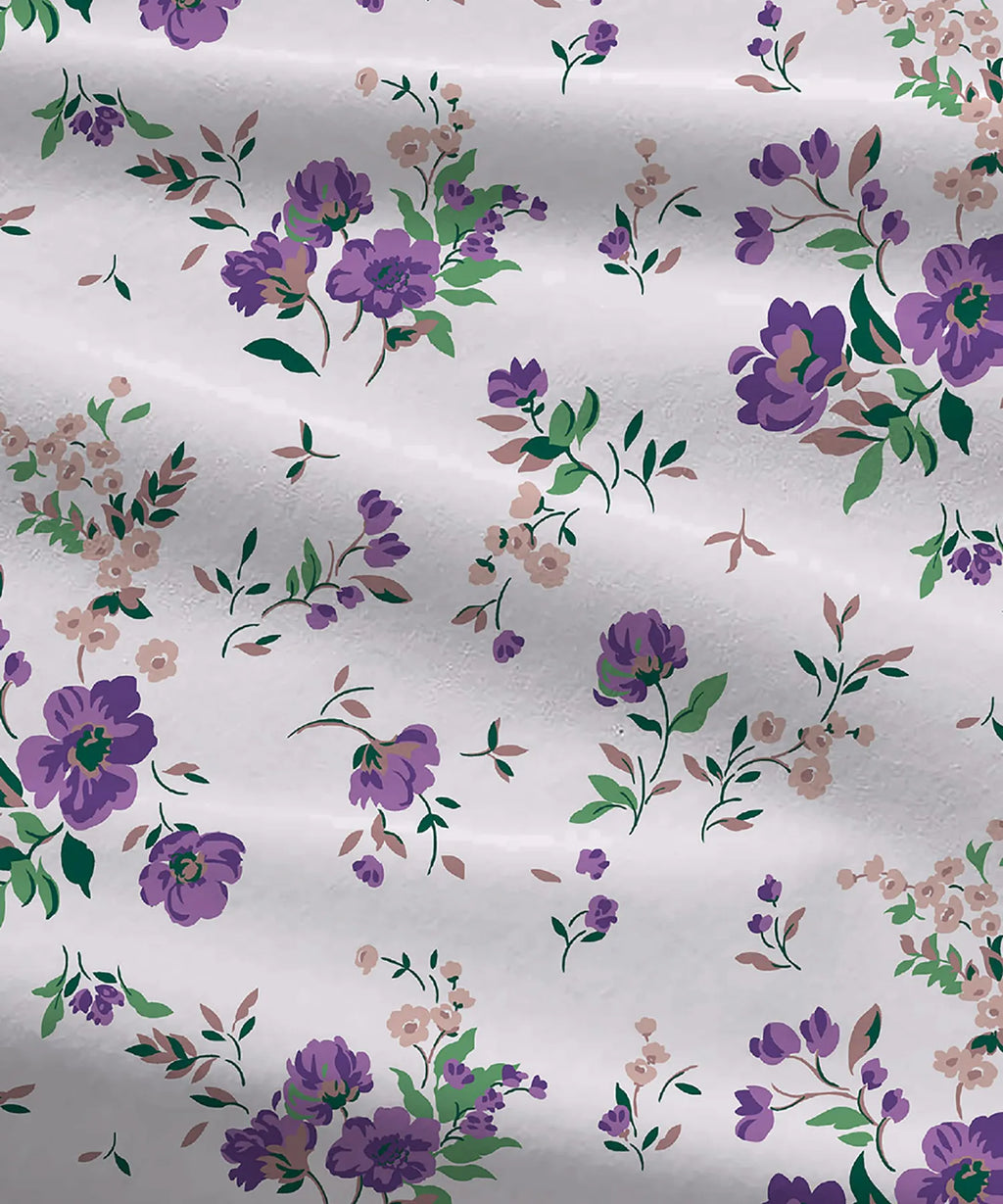 Urban Comfort Queen Bedsheet Set, Sunset Purple |144 TC Cotton| 2 Pillow Covers