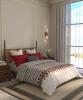 Home Essential  Suzani King Bedsheet, Chaand Bagh|144TC Cotton| 2 Pillow Covers