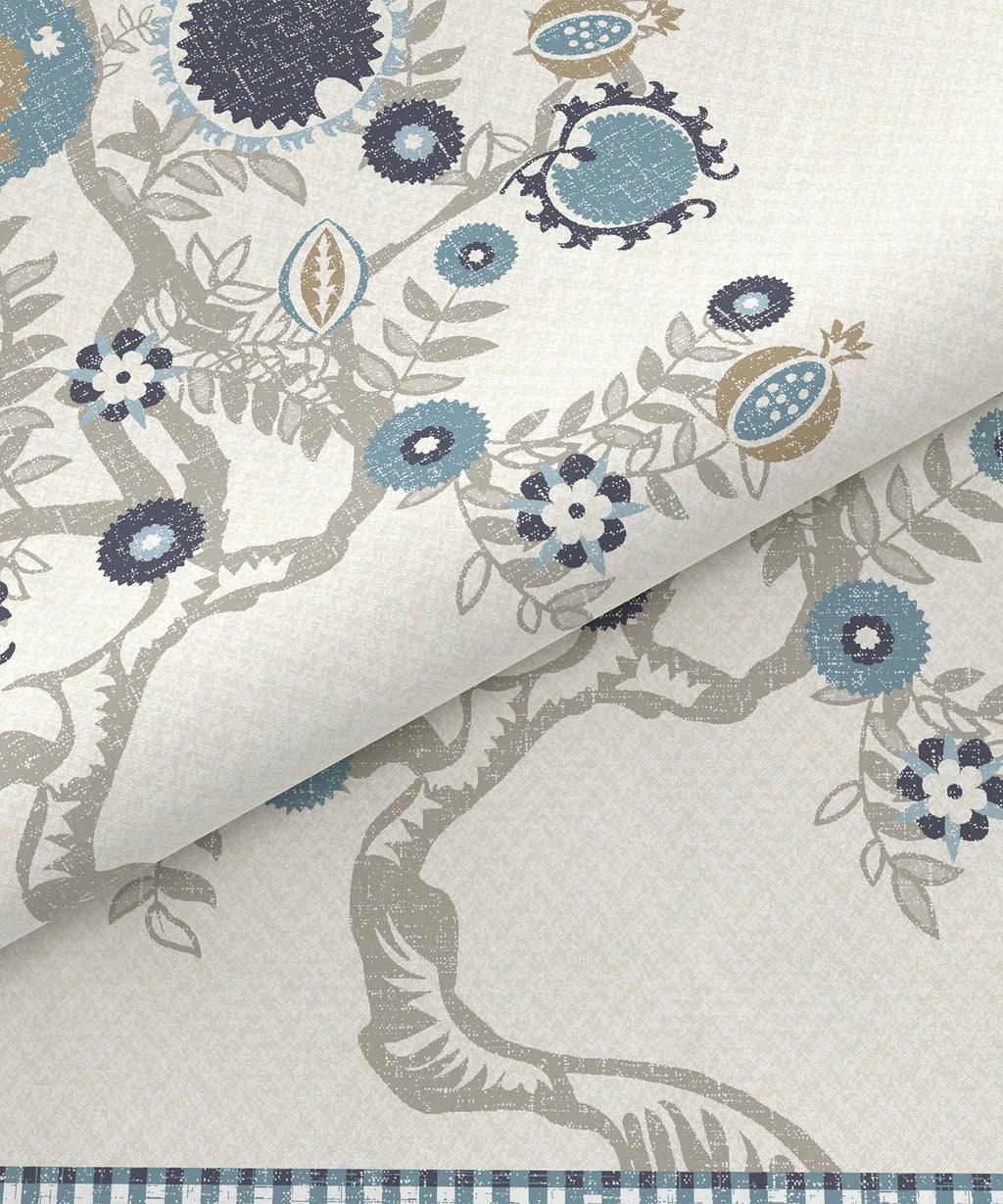 Home Essential Suzani King Fitted Bedsheet Set, Resham Raag|144 TC Cotton| 2 Pillow Covers