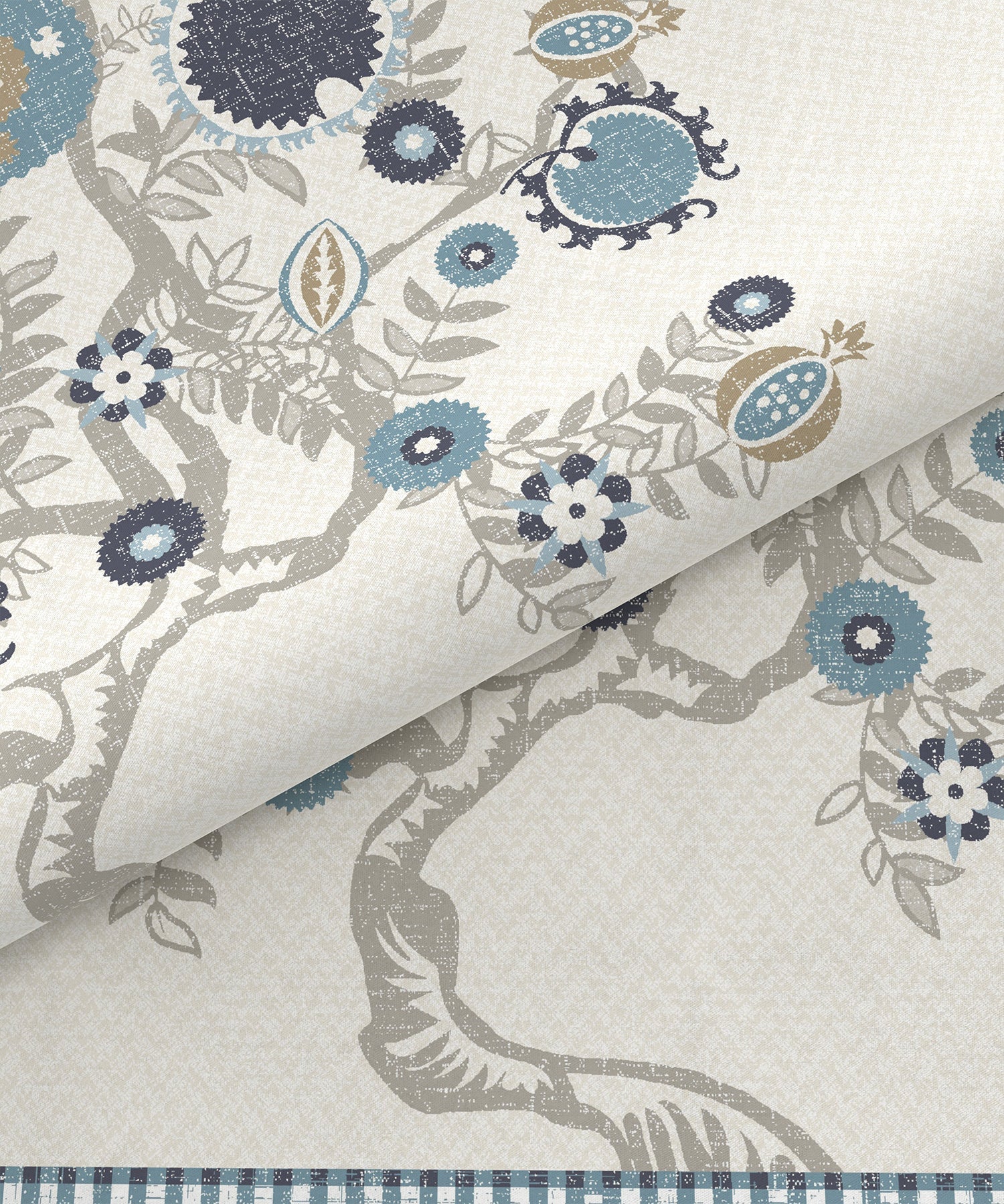 Home Essential Suzani King Fitted Bedsheet Set, Resham Raag|144 TC Cotton| 2 Pillow Covers