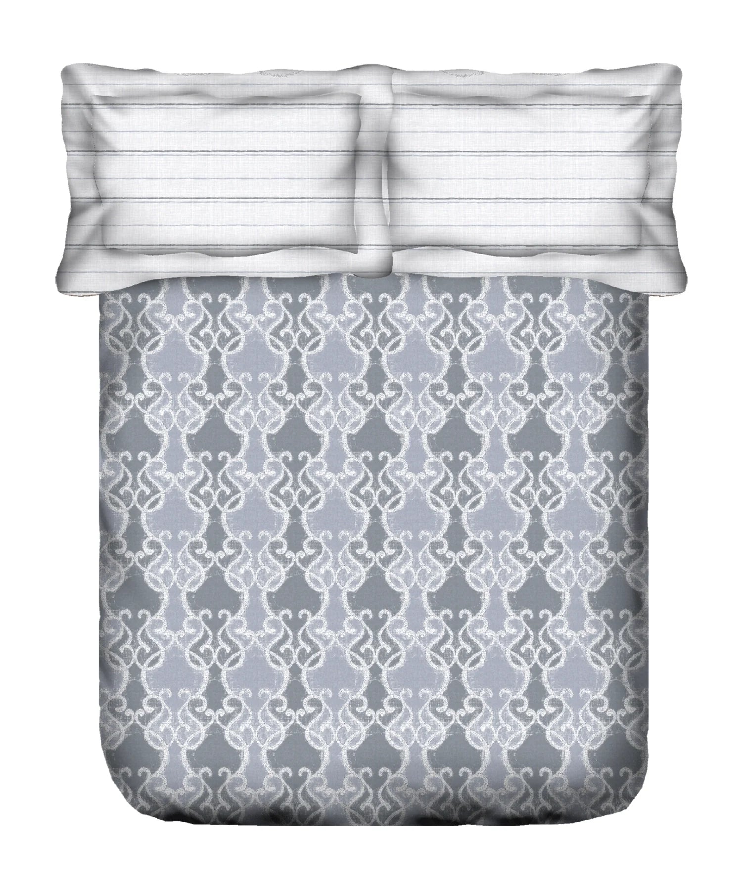 Aroma King Bedsheet Set, Lily Blush|180 TC Cotton|2 Pillow Covers