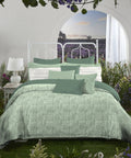 Aroma King Bedsheet Set, Green Apple Tickle|180 TC Cotton|2 Pillow Covers