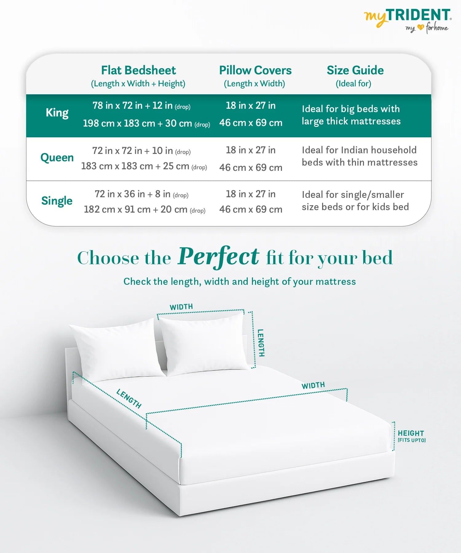 Gates Around The Globe King Fitted Bedsheet Set, Amara| 180 TC Cotton| 2 Pillow Covers