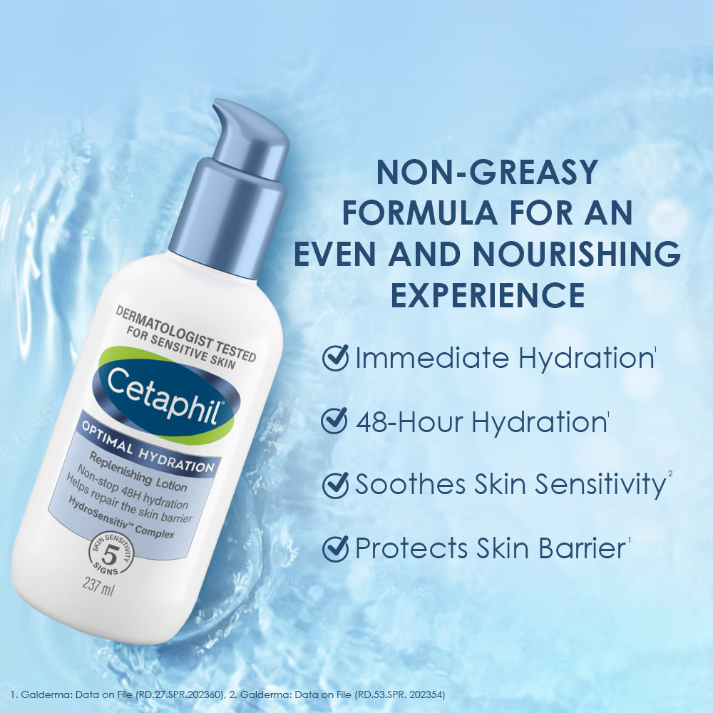 Cetaphil Optimal Hydration Replenishing Body Lotion 237ml