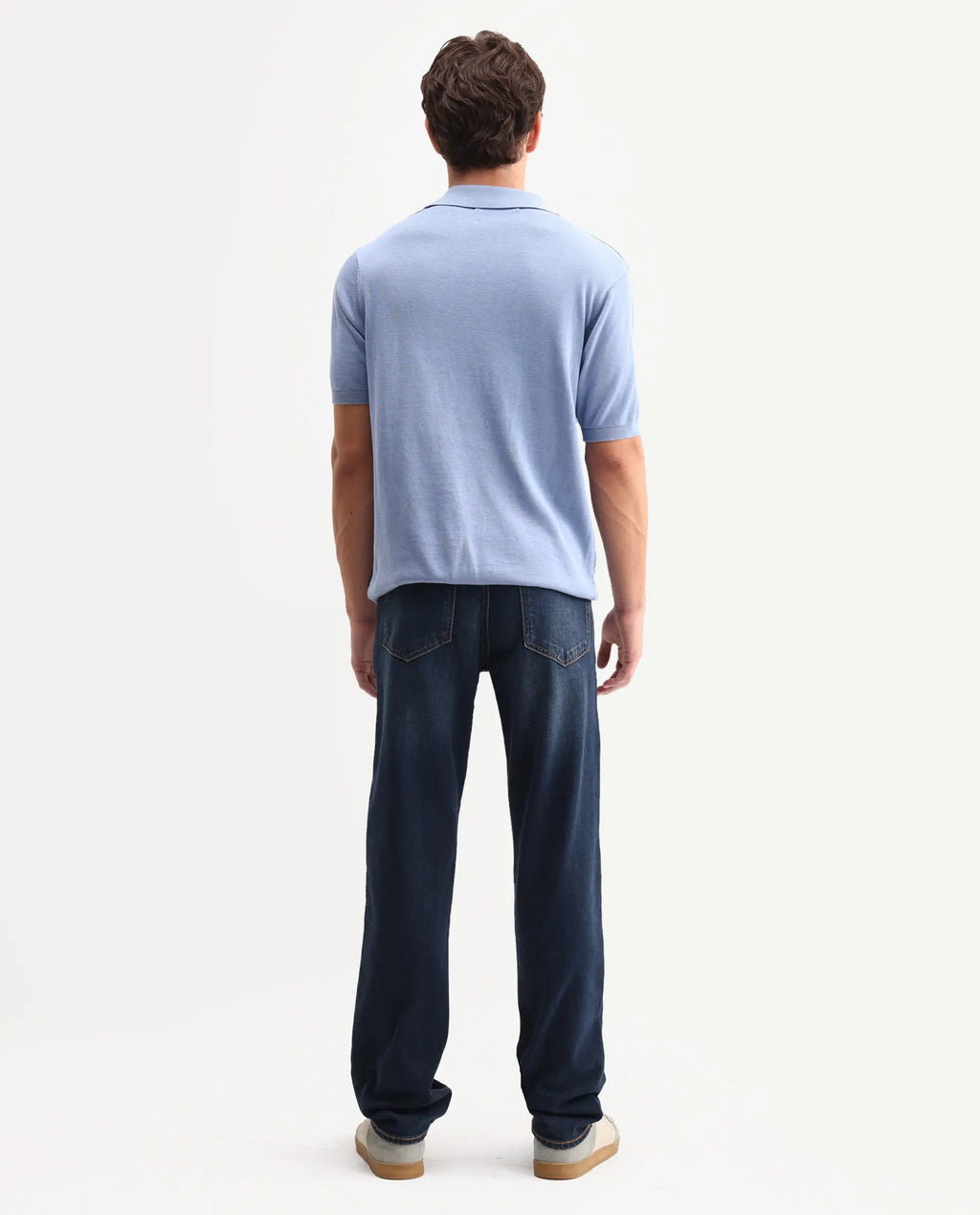 Rare Rabbit Men's Naze Dark Navy Cotton Blend Fabric Shank And Zipper Morris Regular Plain Jeans