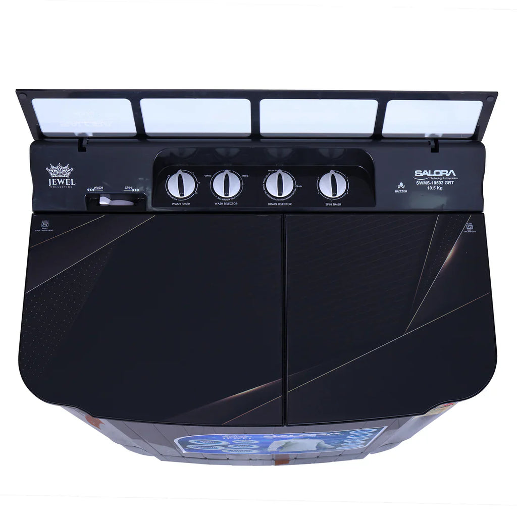 Salora 10.5 kg Semi Automatic Top Load Washing Machine SWMS-10502 GRT