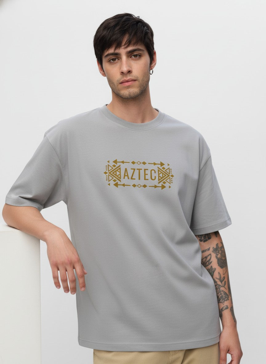 Men Oversized Cotton Tribal T-Shirt