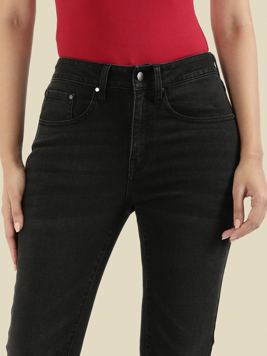 Black Denim Boot Cut Jeans