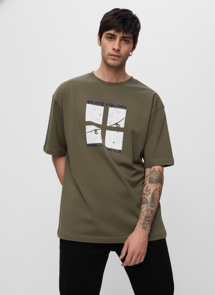 Men Oversized Cotton T-Shirt