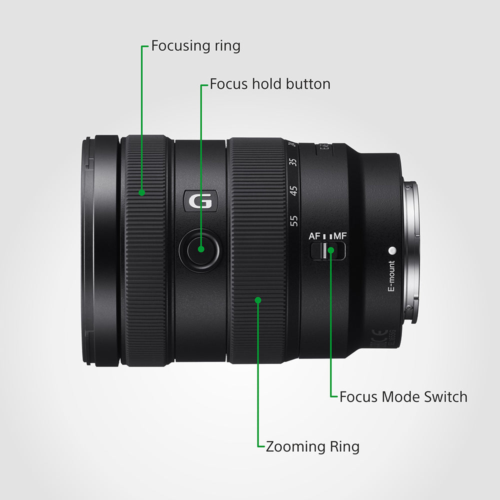 Sony E 16–55 mm F2.8 G (SEL1655G) E-Mount APS-C, Ultra-Standard Zoom G Lens