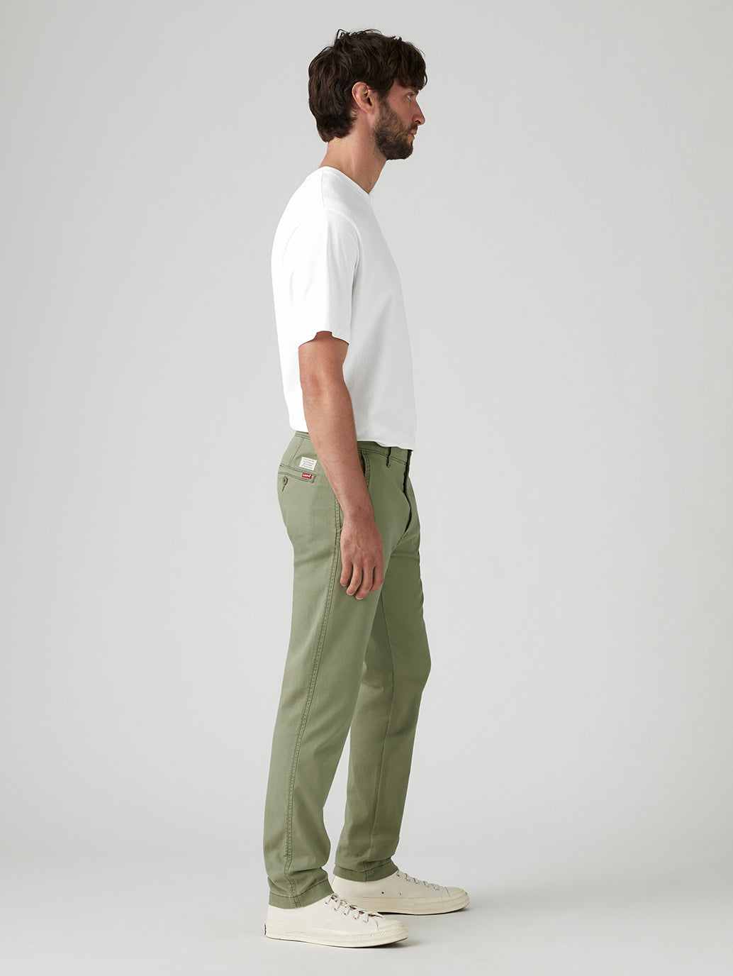 Men's Green Regular Fit Chinos