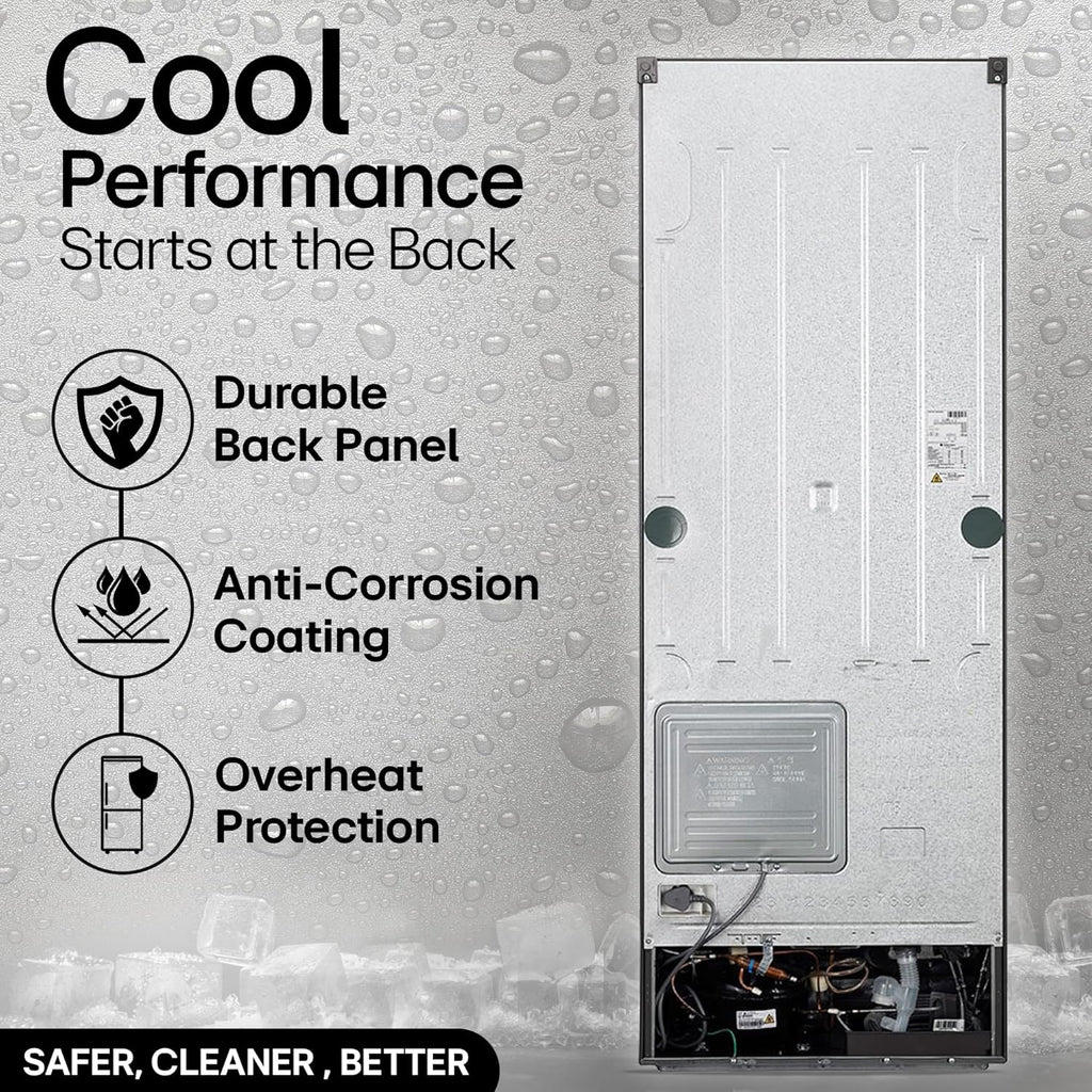 LG 322 L 3 Star Frost-Free Smart Inverter Double Door Refrigerator (GL-S342SDSX, Dazzle Steel, Convertible with Express Freeze)