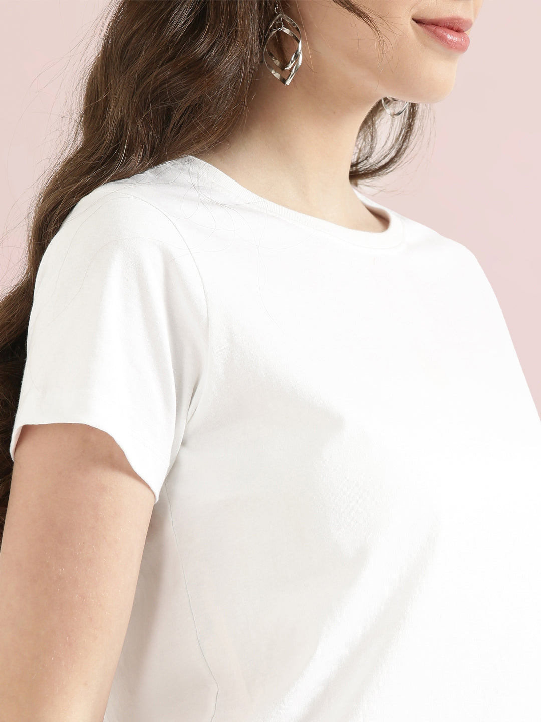 Cotton Jersey Crew Neck Slim Fit T-Shirt