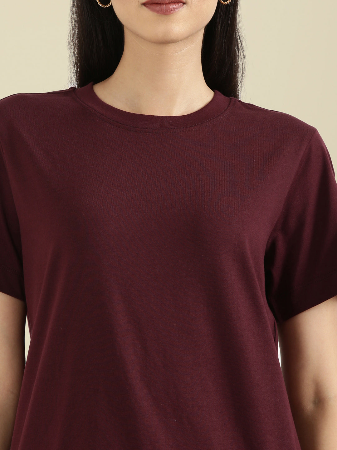Cotton Jersey Crew Neck Regular Long T-Shirt