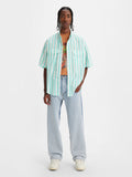 Men's Indigo Loose Fit Mid Rise Jeans