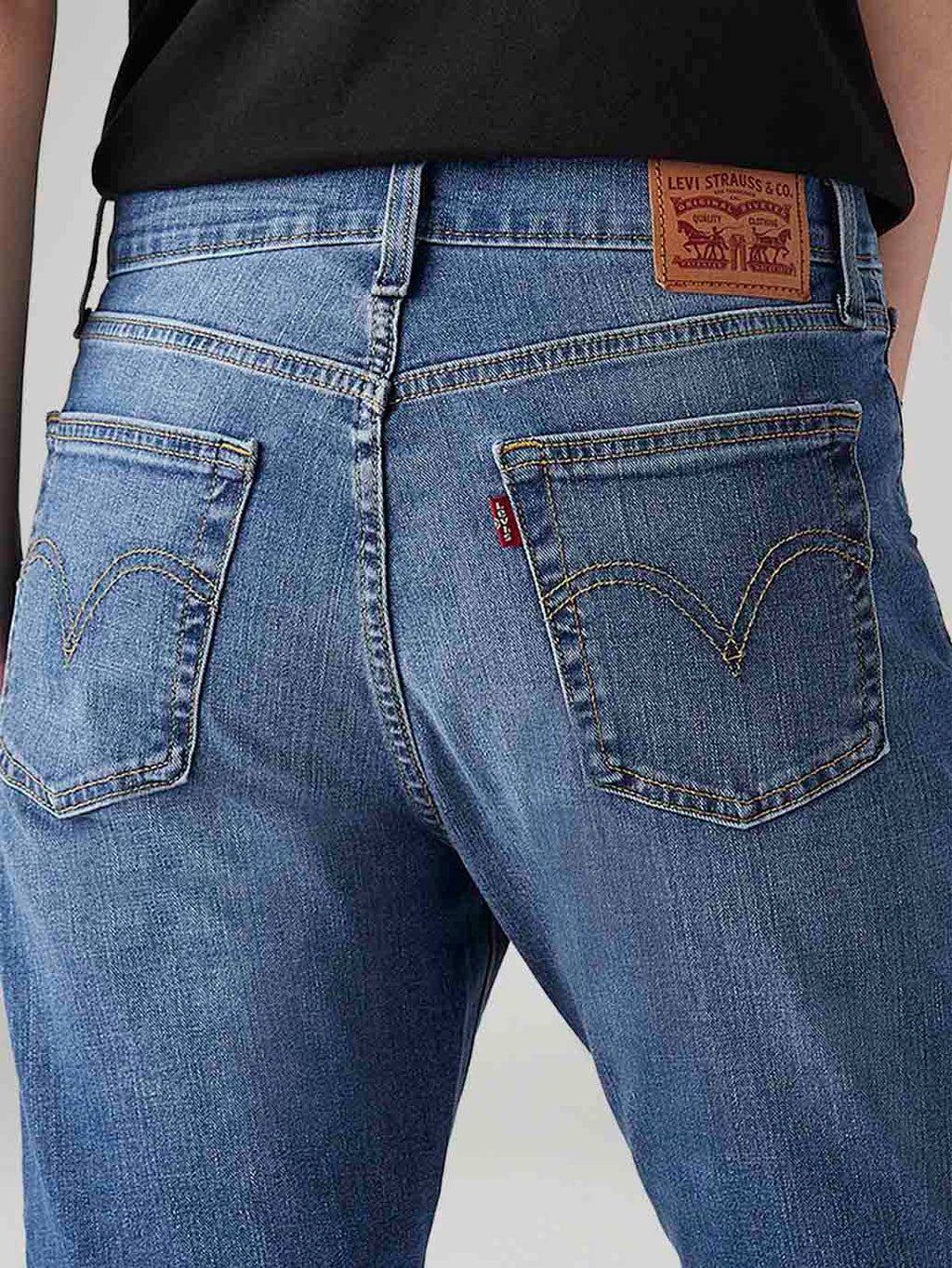 Women's Blue Wedgie Straight Fit High Rise Jeans