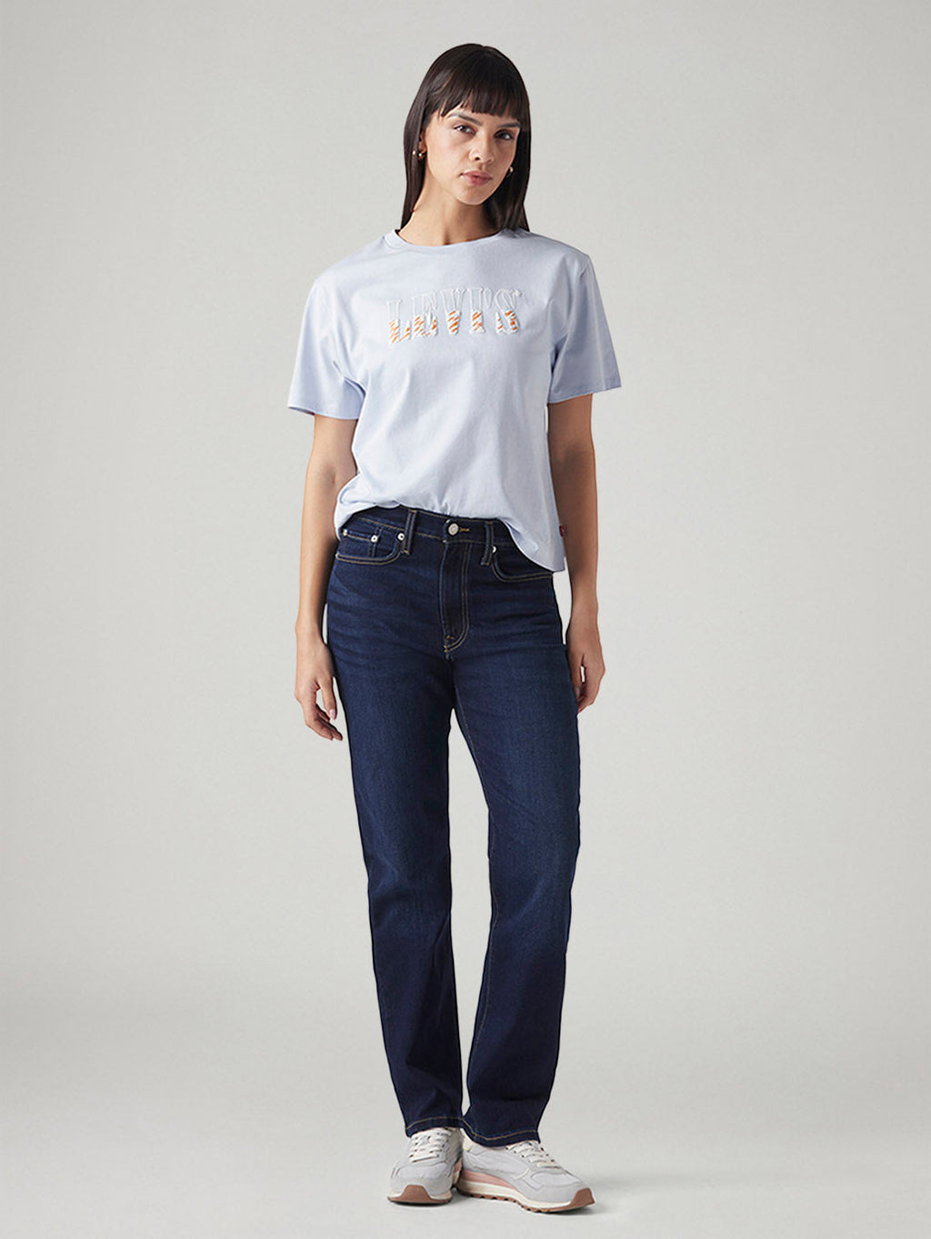 Women's Indigo Wedgie Straight Fit High Rise Jeans