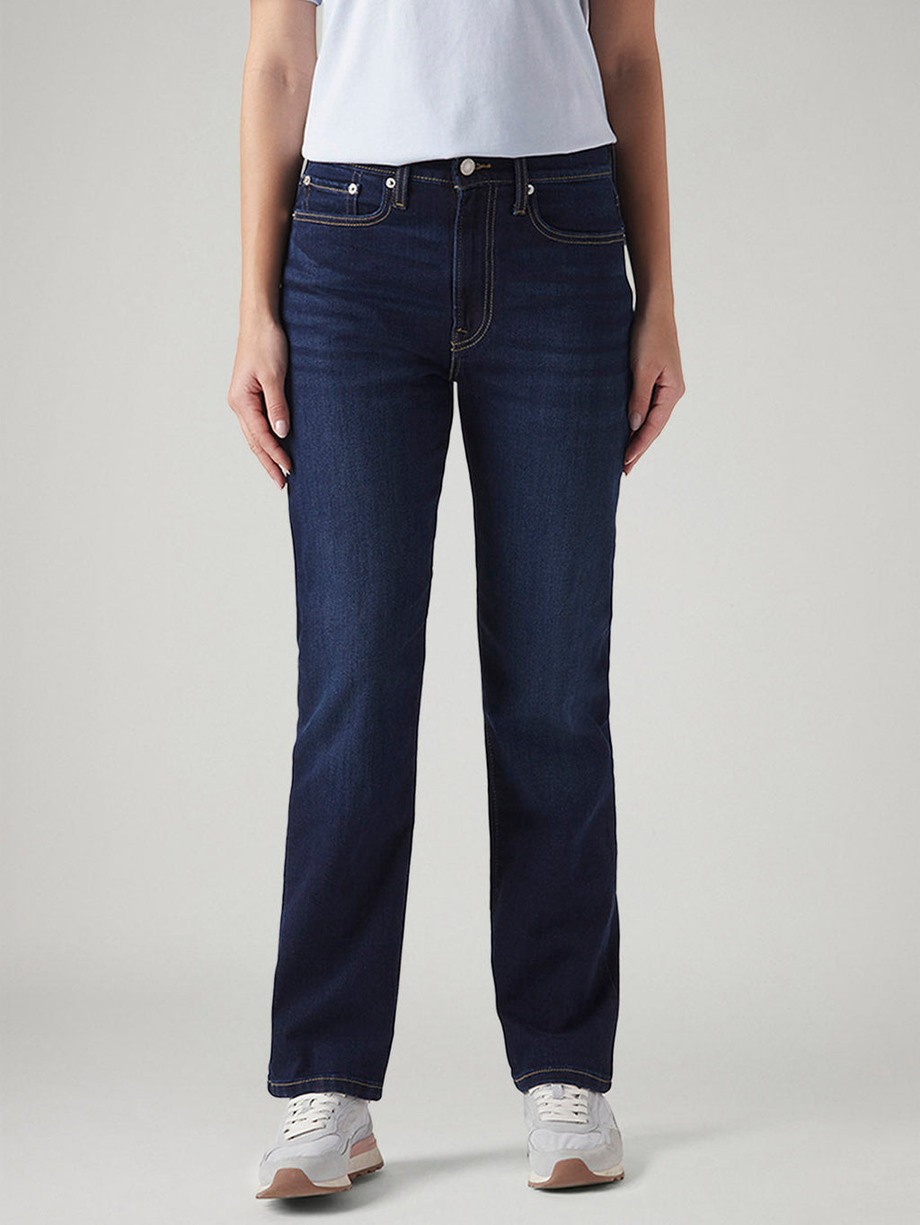 Women's Indigo Wedgie Straight Fit High Rise Jeans
