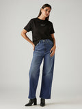 Women's Light Indigo Loose Fit High Rise Jeans