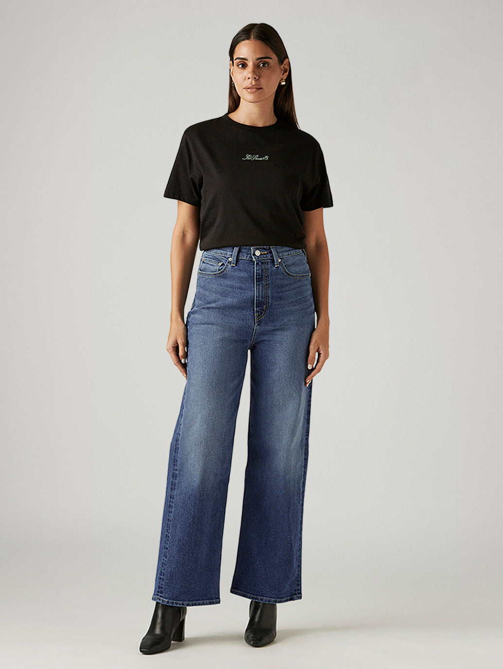 Women's Light Indigo Loose Fit High Rise Jeans