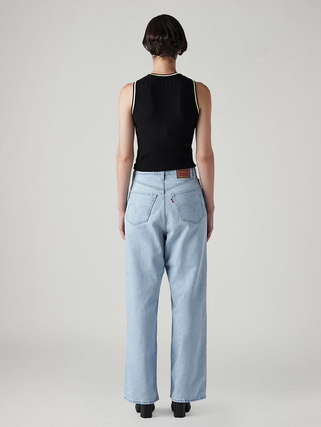 Women's Light Indigo Loose Fit High Rise Jeans