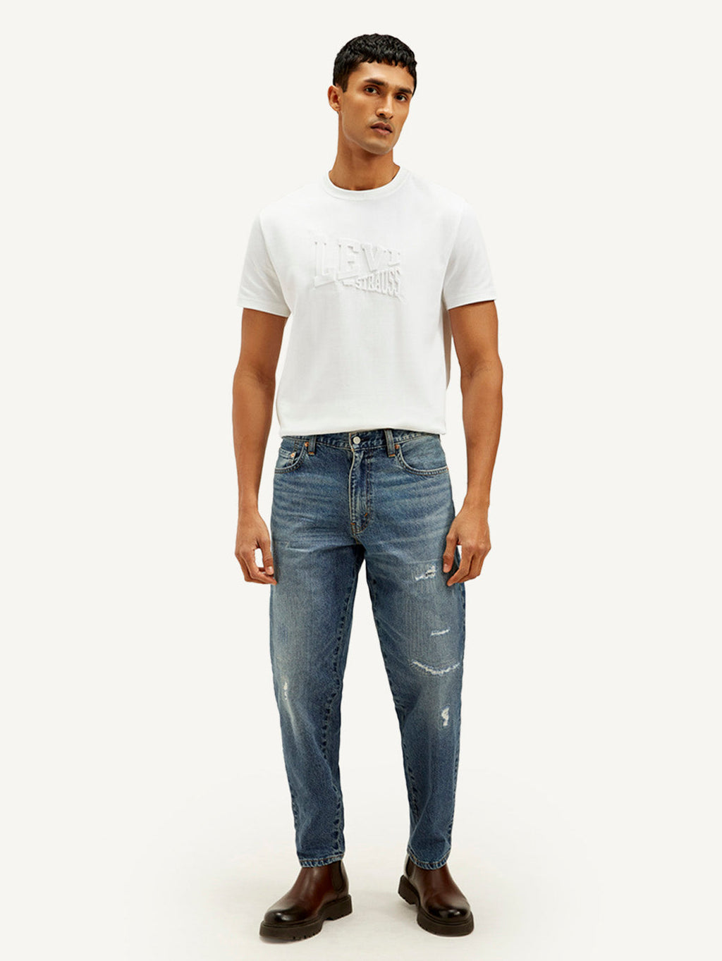 Men's 550'92 Blue Loose Fit Mid Rise Jeans