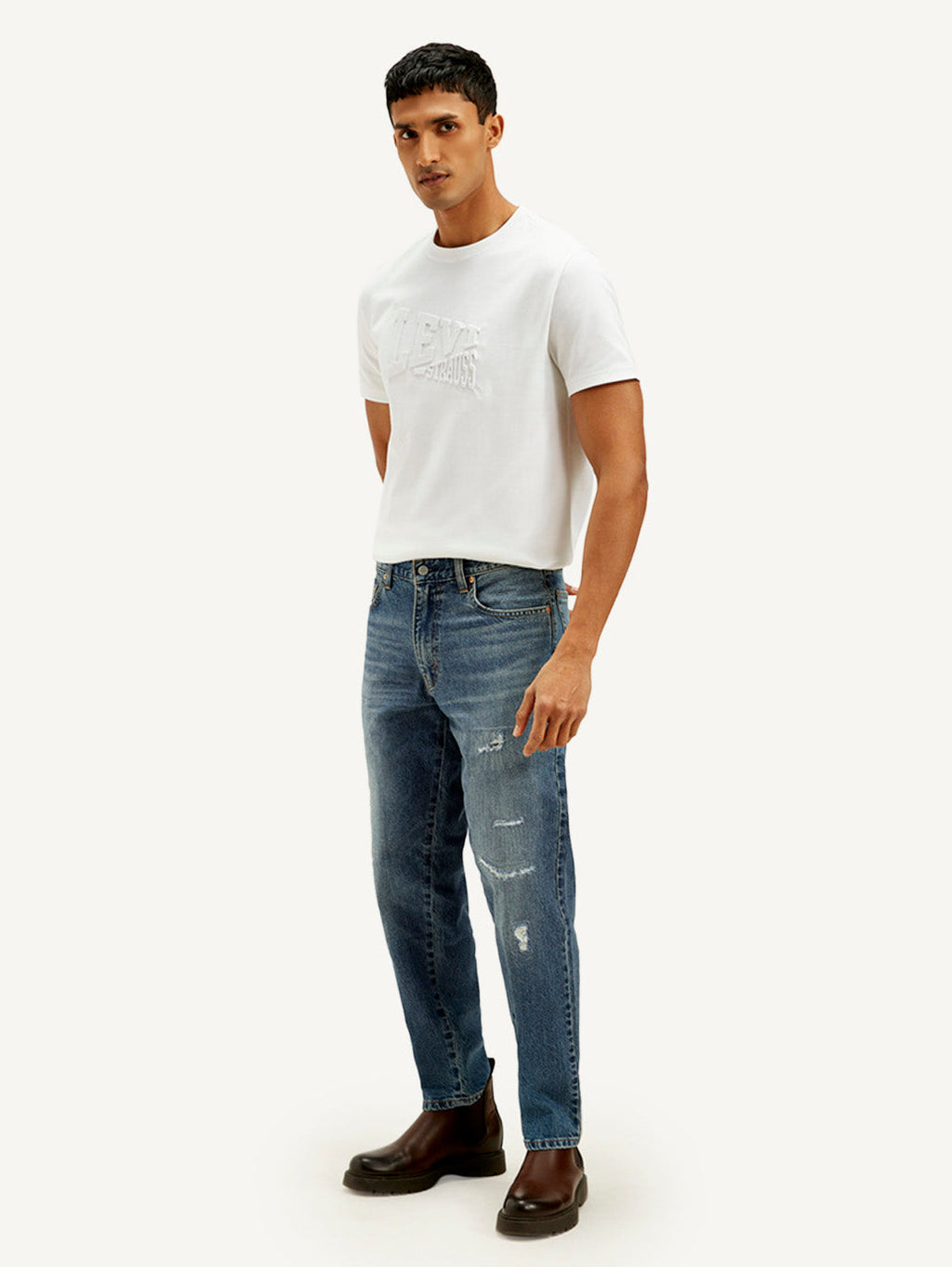 Men's 550'92 Blue Loose Fit Mid Rise Jeans