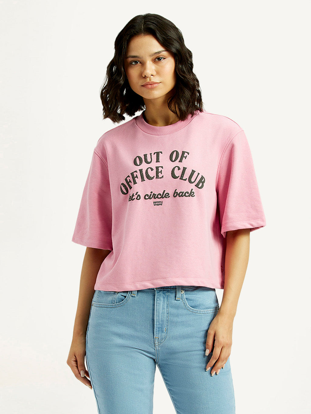 Women's Typographic Print Relaxed Fit T-shirt