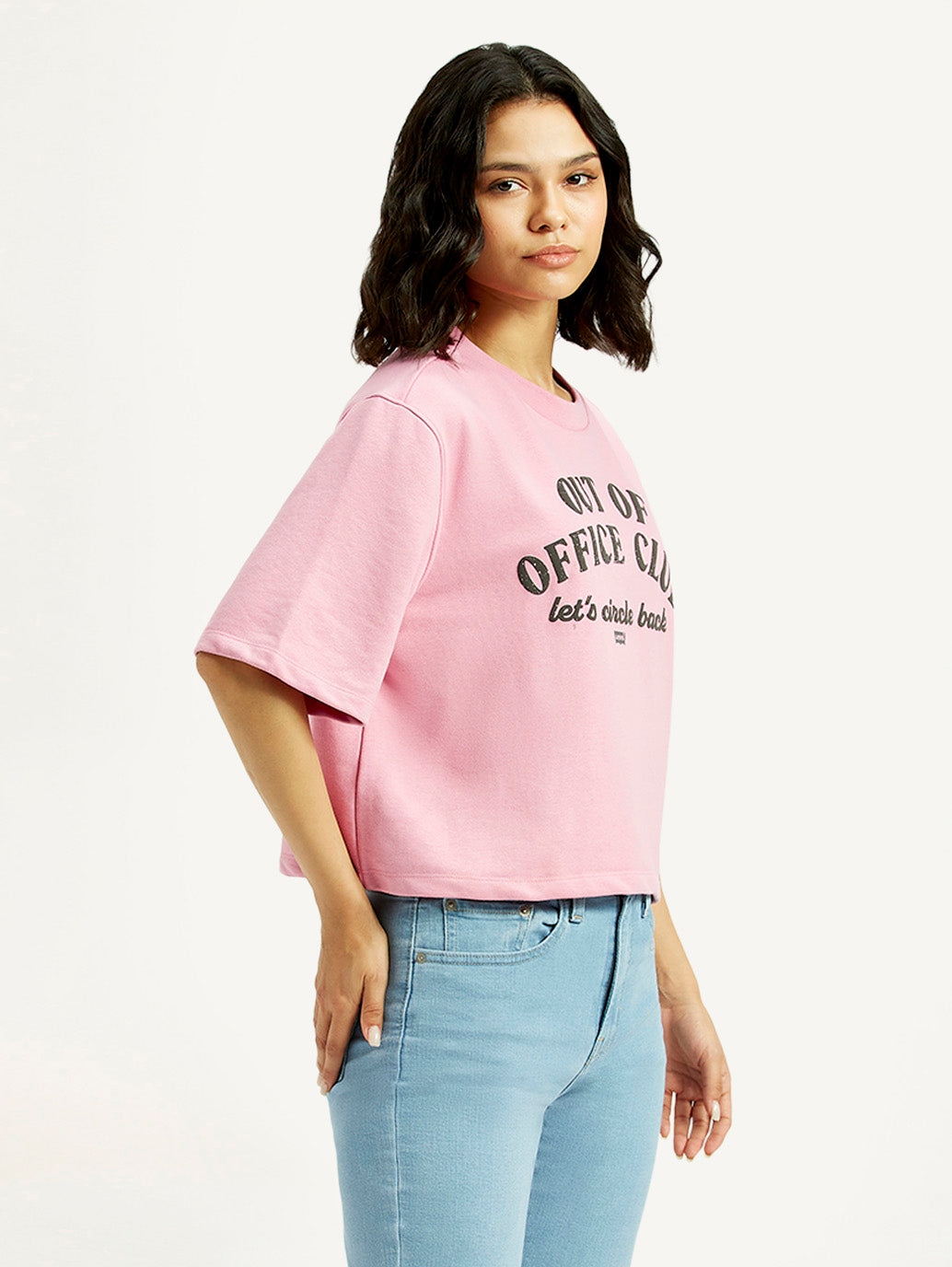 Women's Typographic Print Relaxed Fit T-shirt