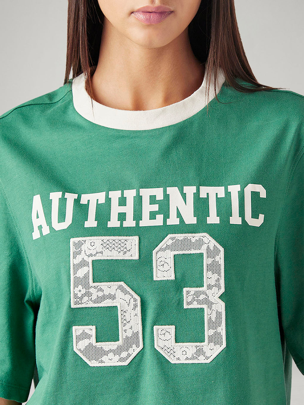 Women's Typography Printed Relaxed Fit T-Shirt