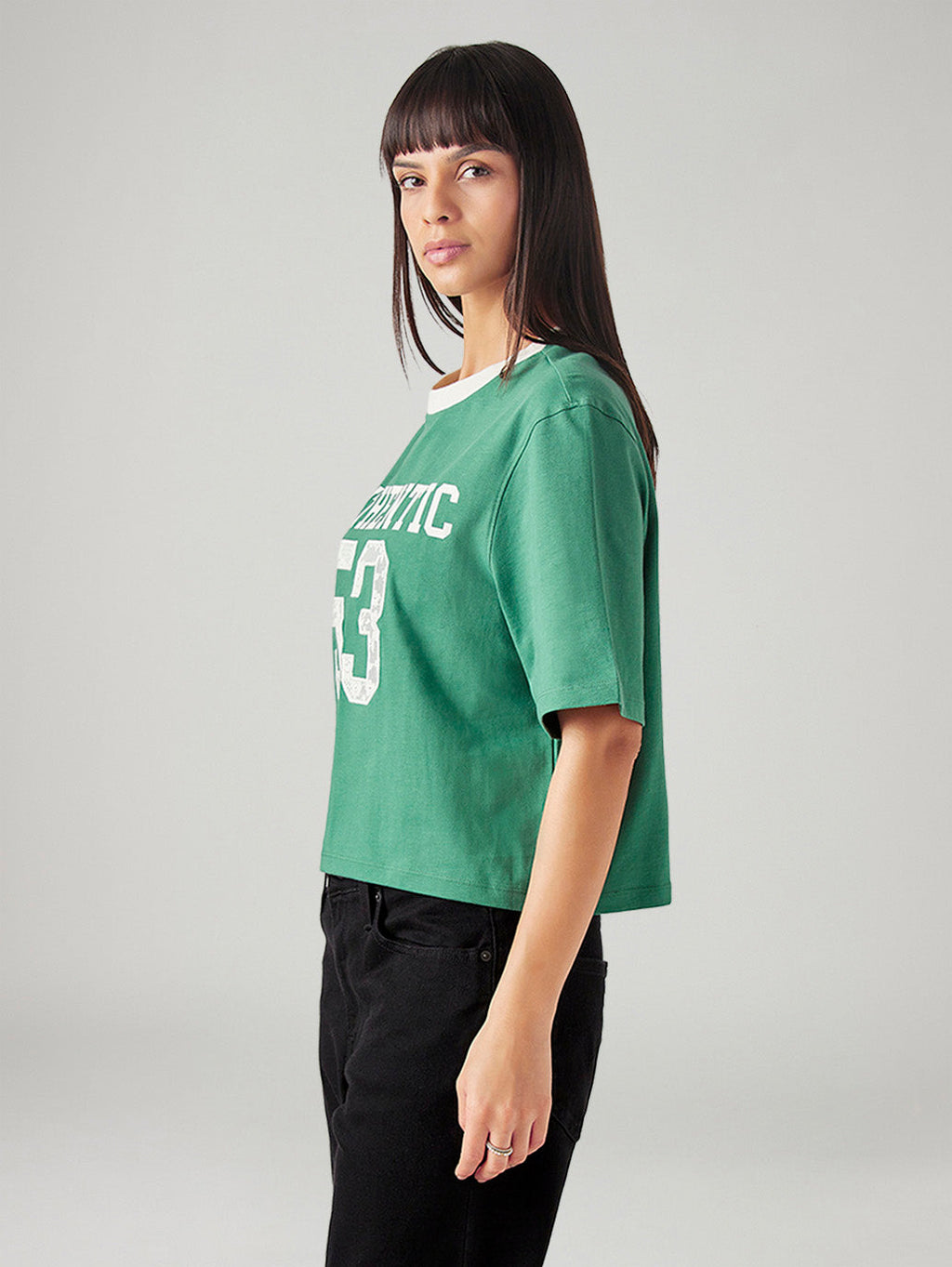 Women's Typography Printed Relaxed Fit T-Shirt