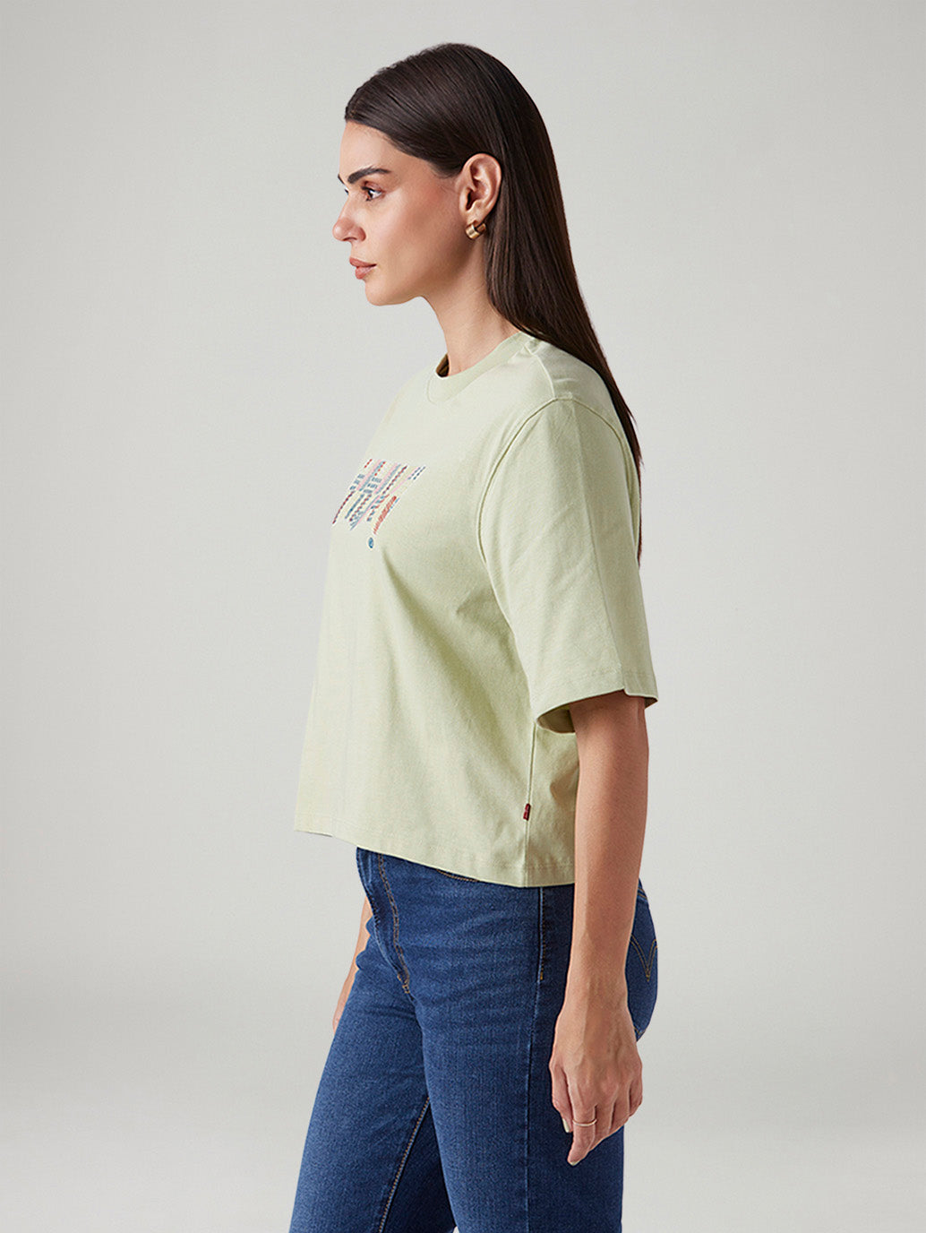 Women's Embroidered Relaxed Fit Embroidery T-Shirt