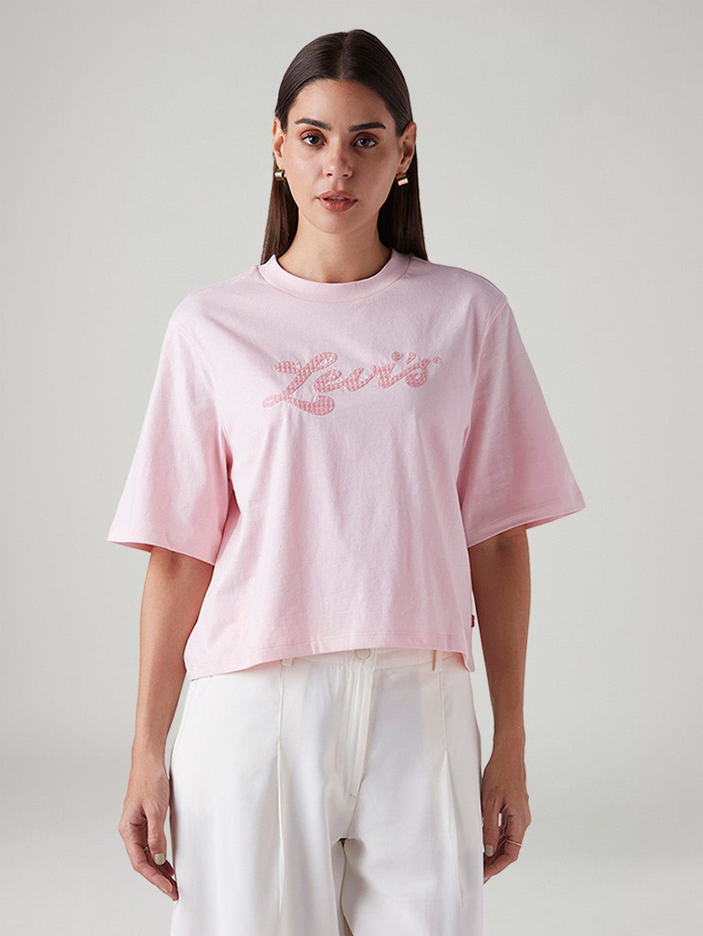 Women's Embroidered Relaxed Fit Embroidery T-Shirt