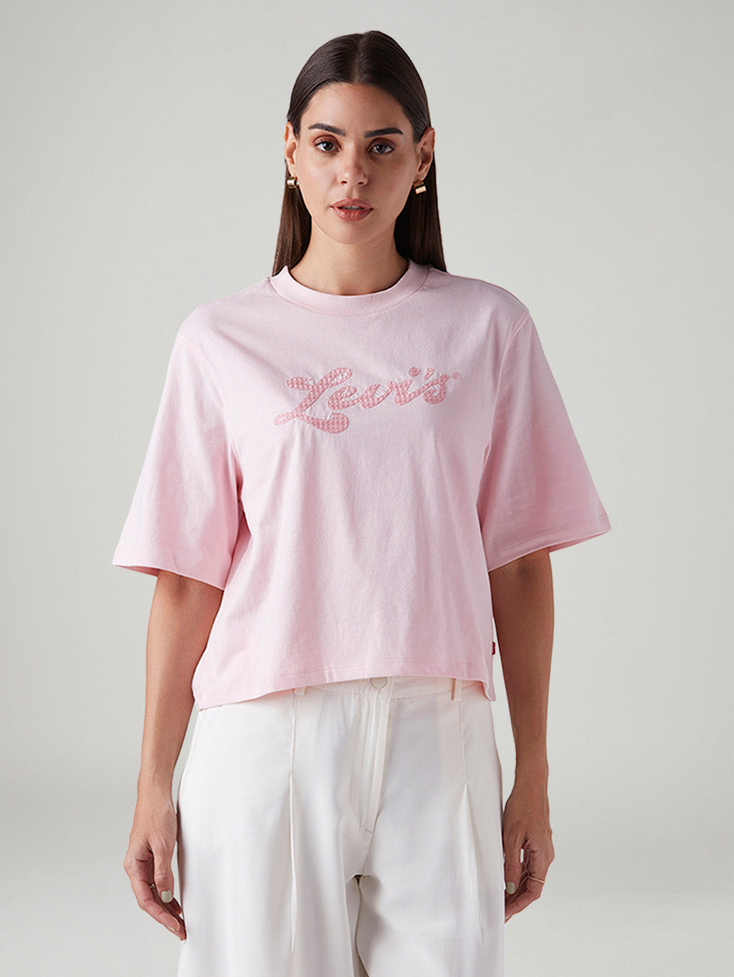 Women's Embroidered Relaxed Fit Embroidery T-Shirt