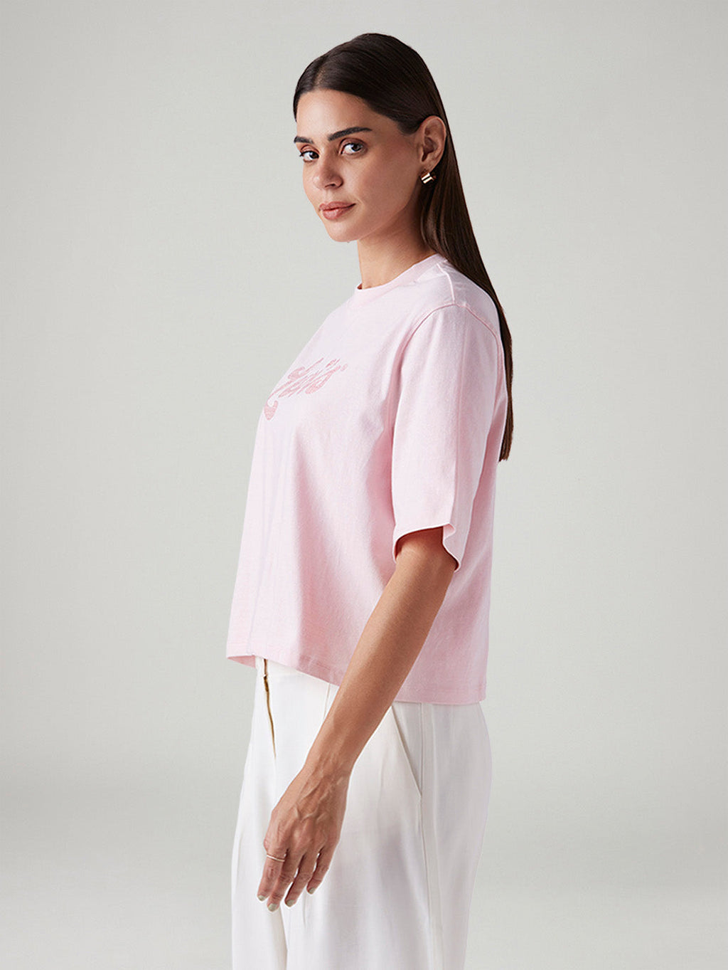 Women's Embroidered Relaxed Fit Embroidery T-Shirt