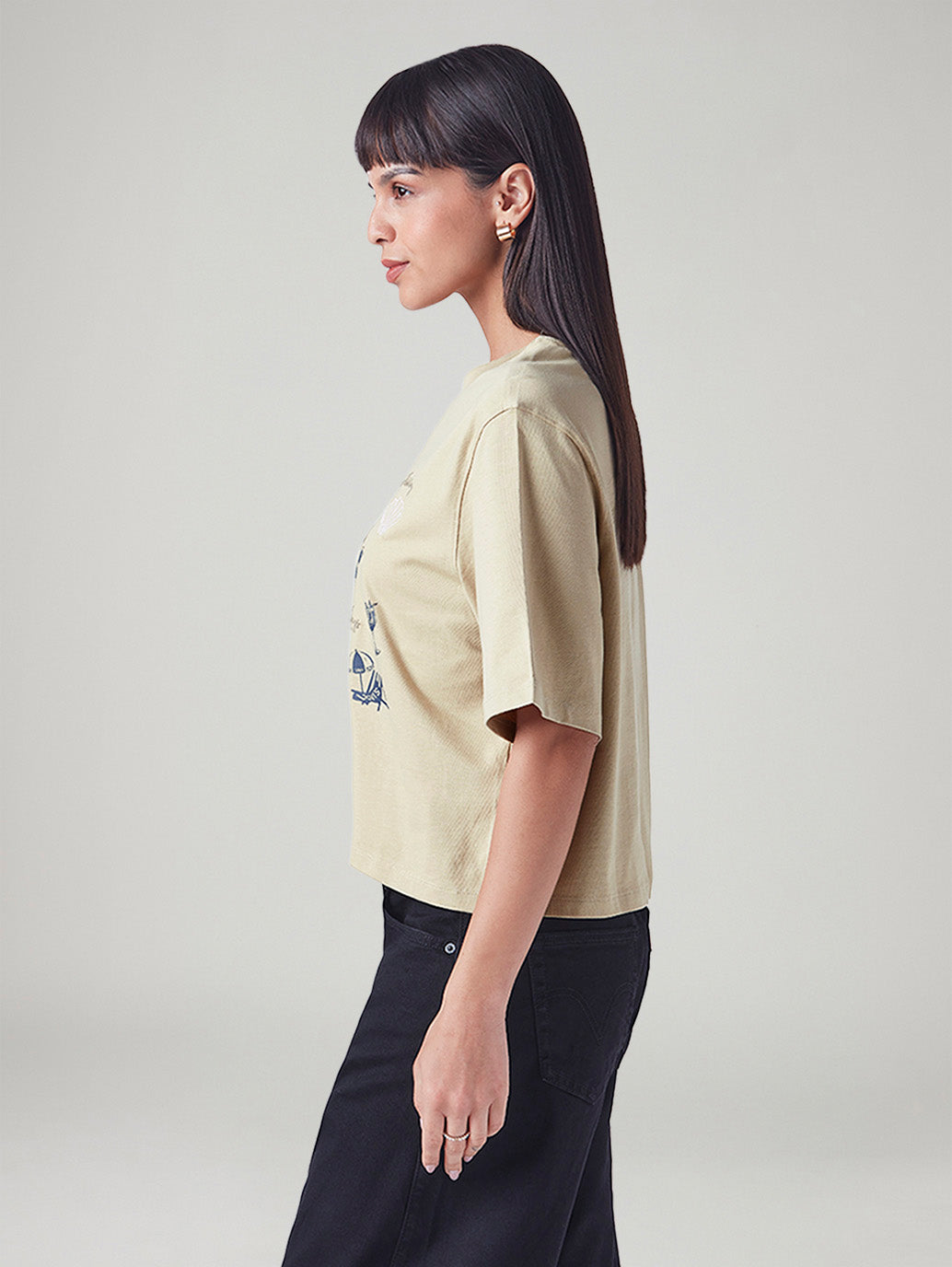 Women's Printed Relaxed Fit T-Shirt