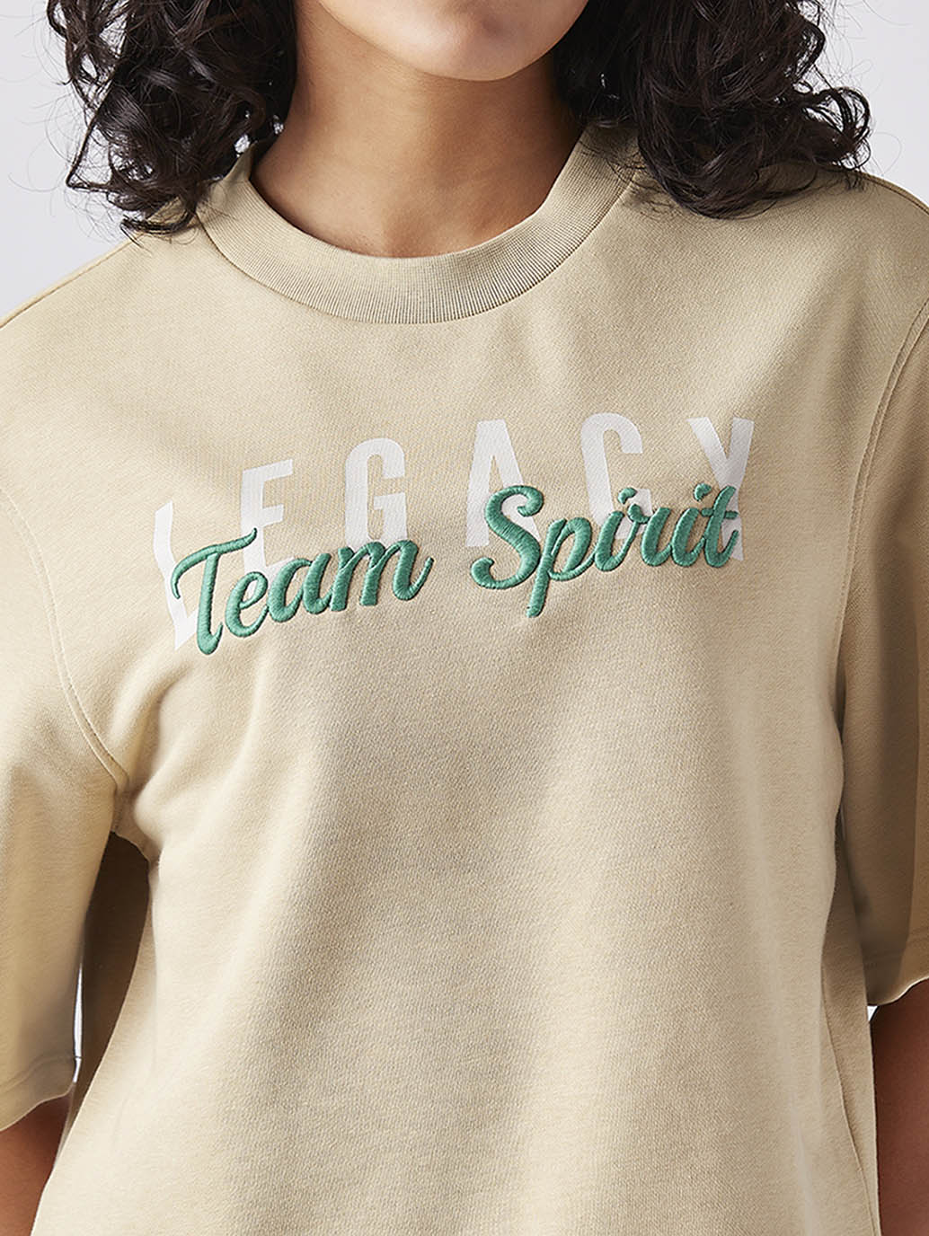 Women's Embroidered Relaxed Fit T-Shirt